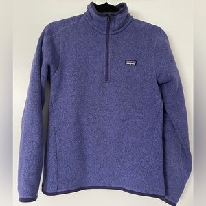 Patagonia Better Sweater 1/4 zip fleece lavender colored Women’s size Small